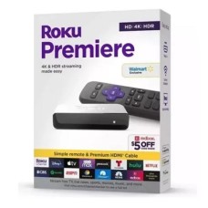 ROKU PREMIERE HD 4K HDR STREAMING MEDIA PLAYER P/N ROKU-3920RW