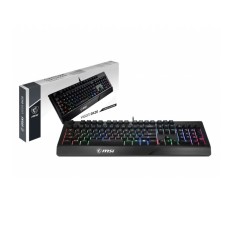 TECLADO GAMER MSI VIGOR GK20 MEMBRANA - INGLES - ERGONOMETRICO - ANTI GHOSTING - RGB ( COLORES PREDEFINIDOS )